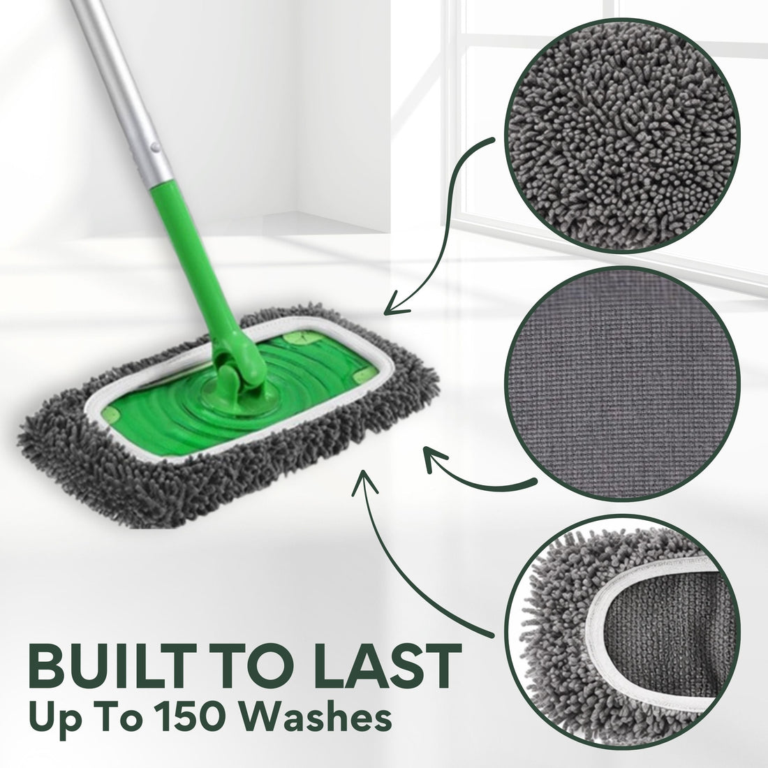 Mop Cloth – Washable & Reusable Mop Pads for Effortless Cleaning