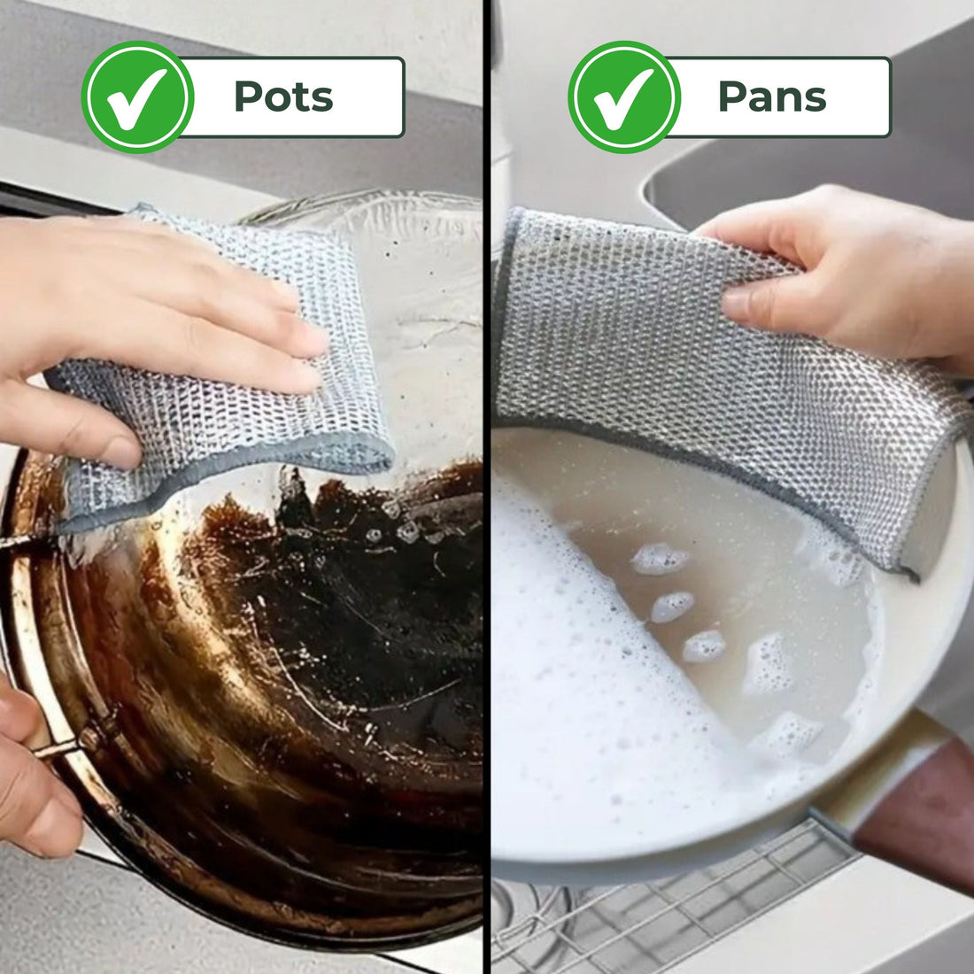 Scrub Single β Hygienic Mesh for Tough, Scratch-Free Cleaning (20x20cm)
