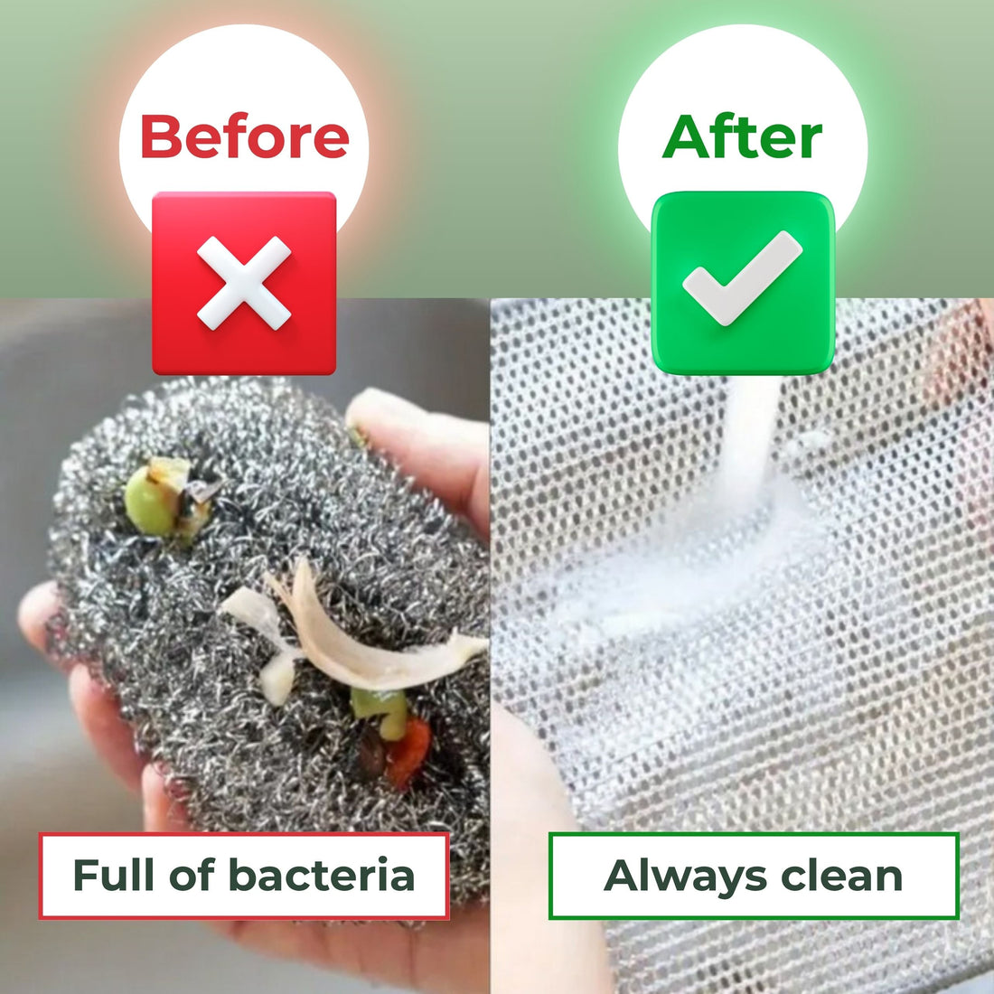 Scrub – Hygienic Steel Mesh for Tough, Scratch-Free Cleaning (20x20cm)